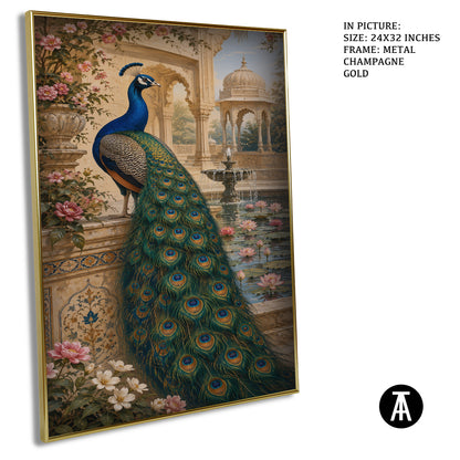 Artwork in Metal Champagne Gold Frame