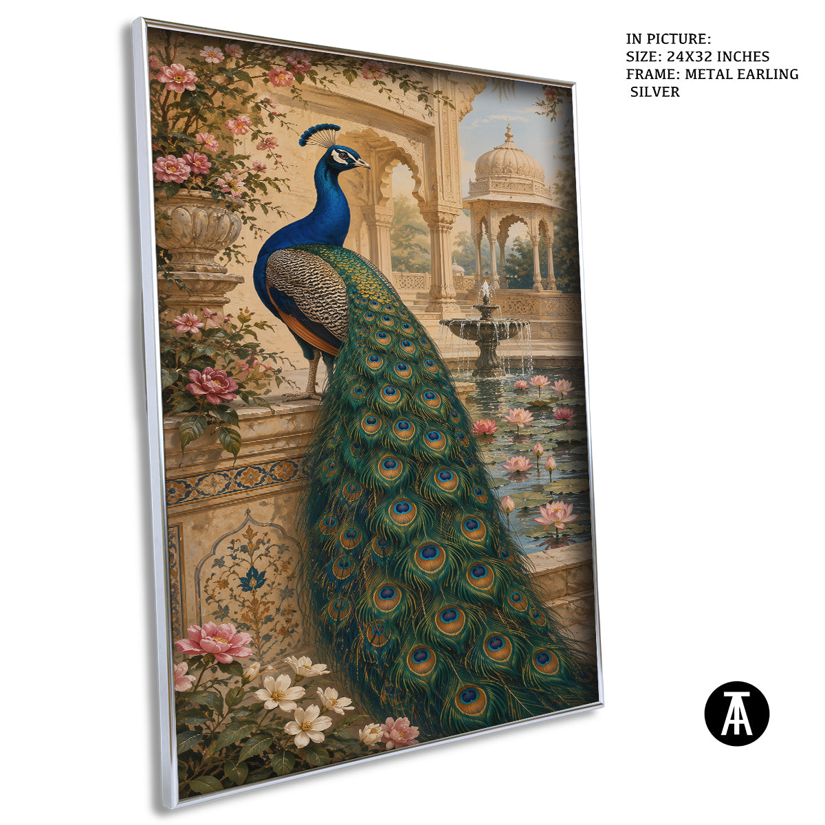 Artwork in Metal Earling Silver Frame