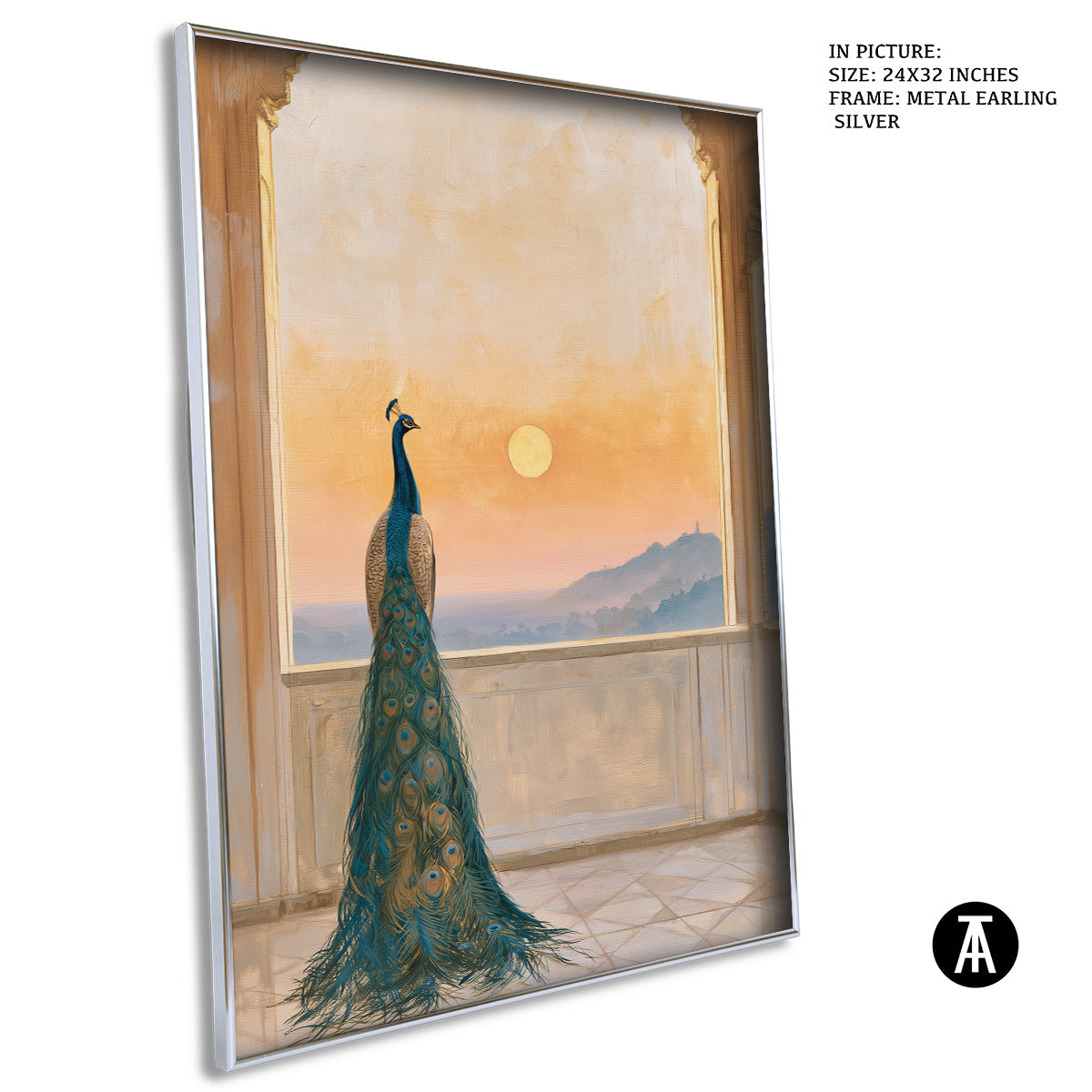 Artwork in Metal Earling Silver Frame