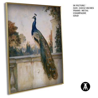 Artwork in Metal Champagne Gold Frame
