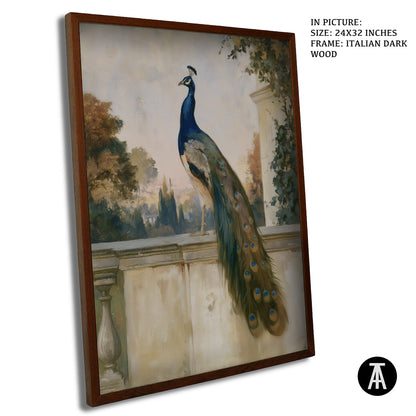 Artwork in Dark Wood Frame