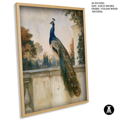Artwork in Natural Wood Frame