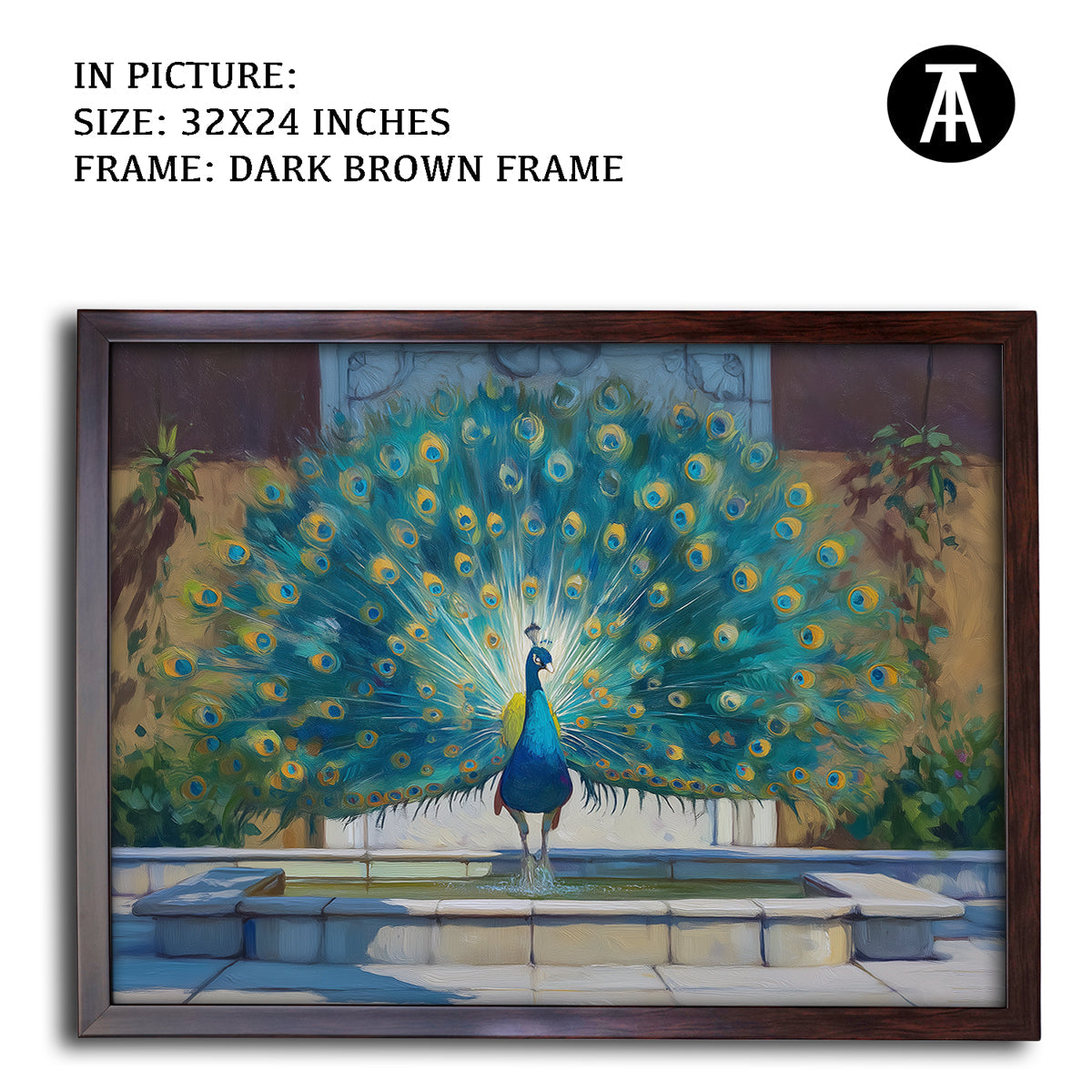 Artwork in Metal Champagne Gold Frame