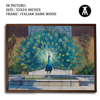 Artwork in Dark Wood Frame