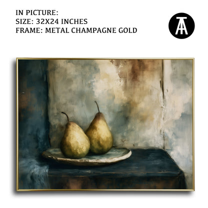 Artwork in Metal Champagne Gold Frame