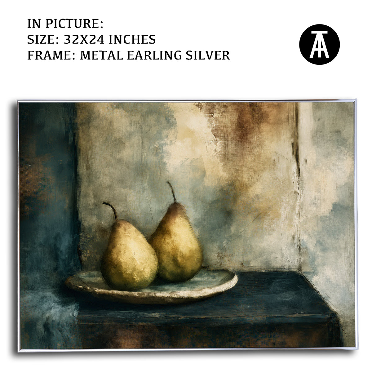 Artwork in Metal Earling Silver Frame