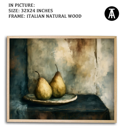 Artwork in Natural Wood Frame
