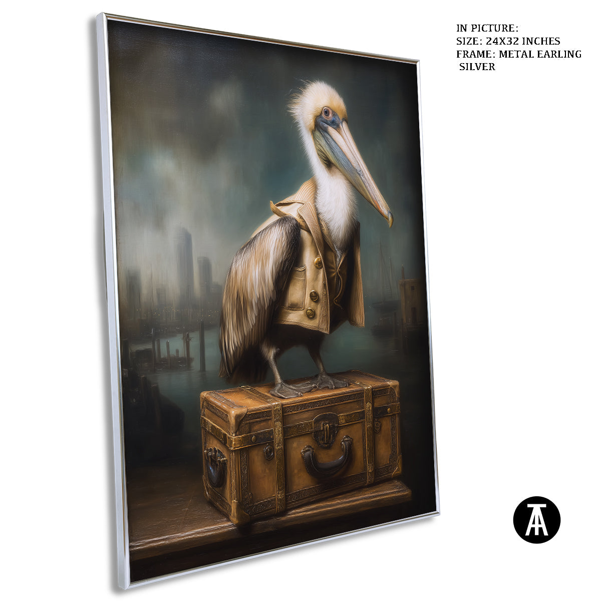 Artwork in Metal Earling Silver Frame