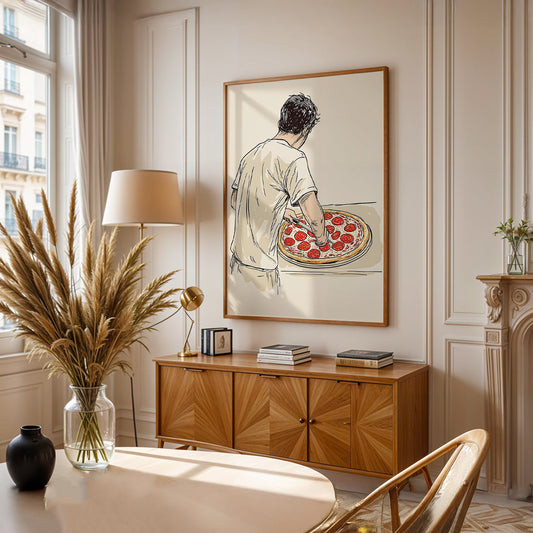 Minimalist Painting in a Lifestyle Setting