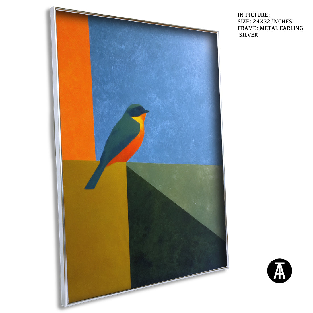 Artwork in Metal Earling Silver Frame