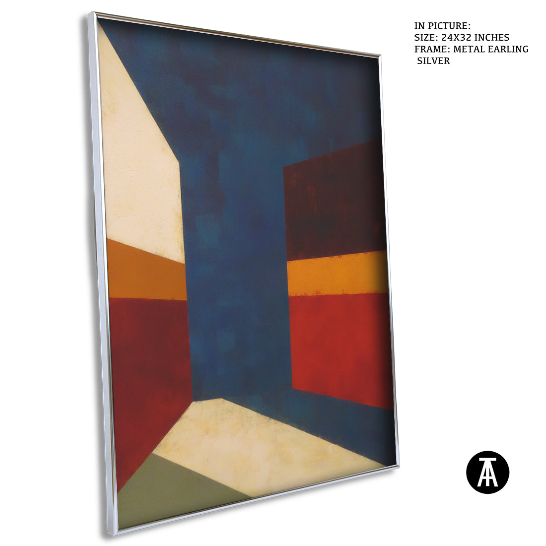 Artwork in Metal Earling Silver Frame