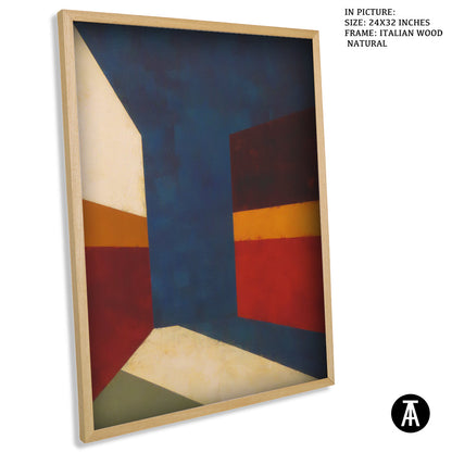 Artwork in Natural Wood Frame