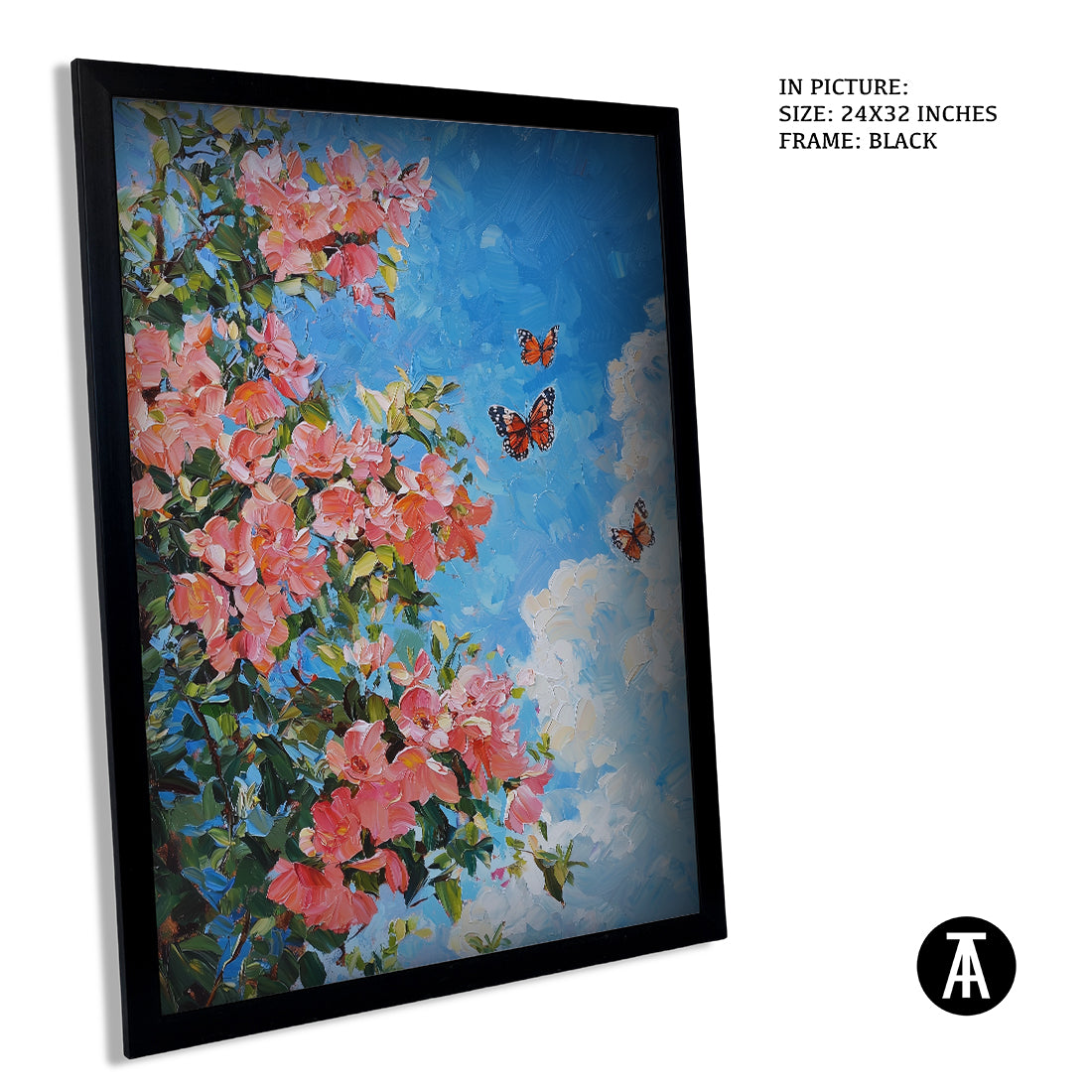 Sample Artwork in Black Frame
