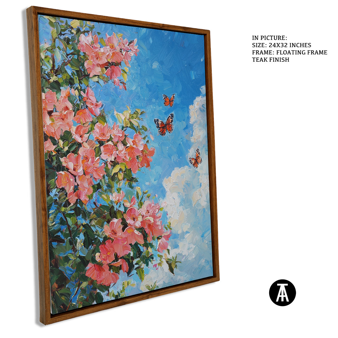 Sample Artwork in Floating Frame