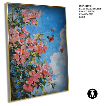 Sample Artwork in Champagne gold Metal Frame
