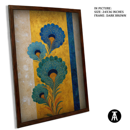 Artwork in Dark Brown Frame