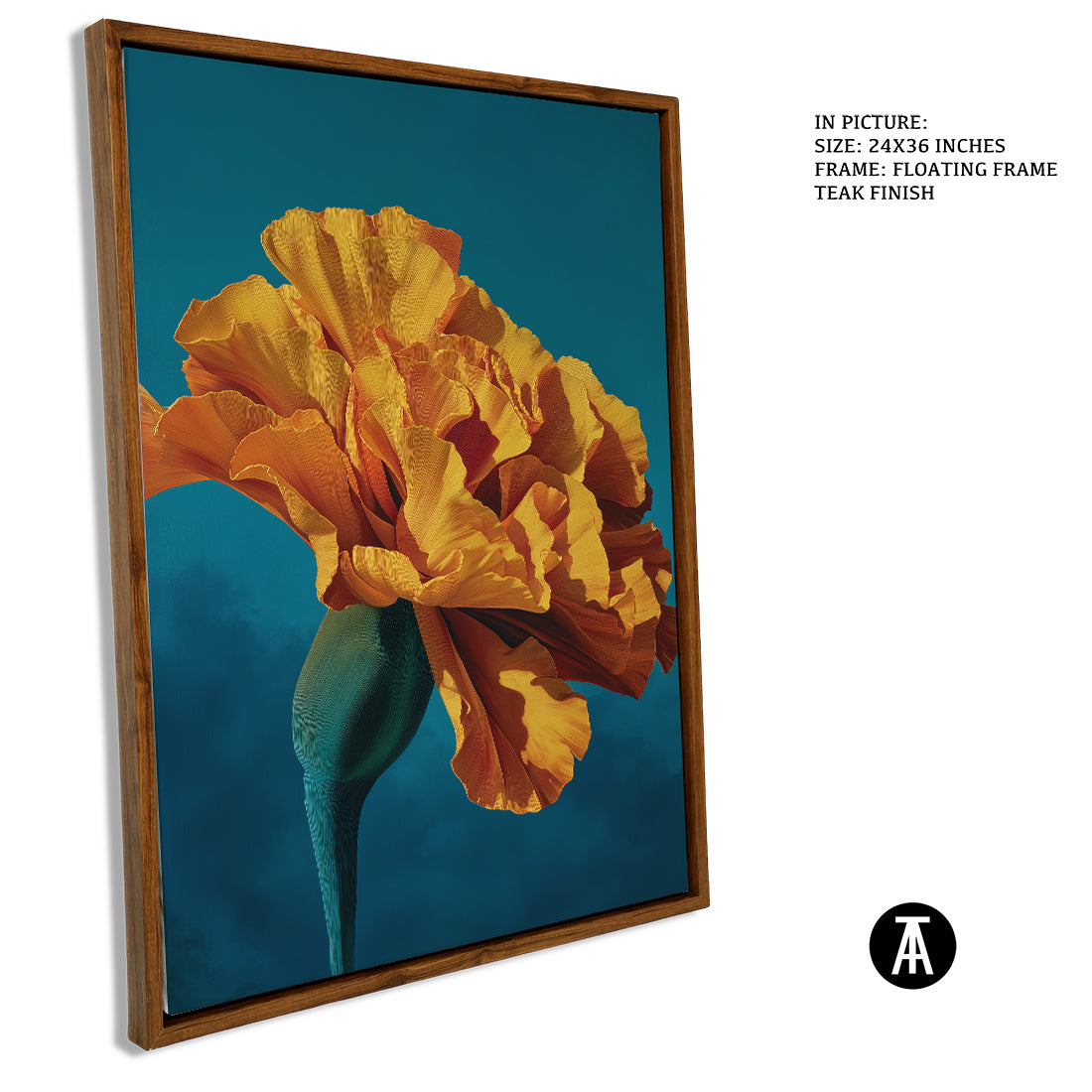 Sample Artwork in Floating Frame