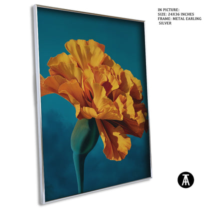 Sample Artwork in Earling Silver Metal Frame