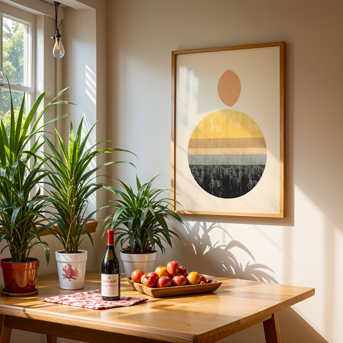 Boho Artwork in a Lifestyle Setting