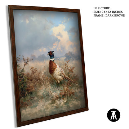 Artwork in Dark Brown Frame