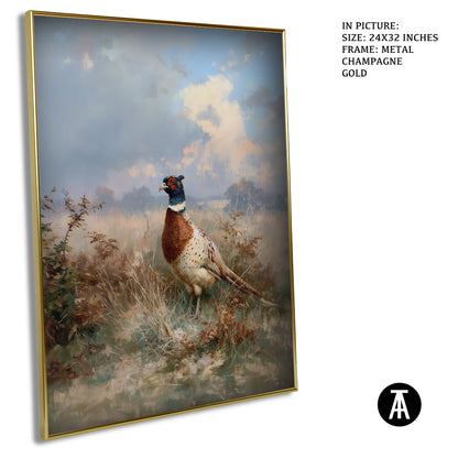 Artwork in Metal Champagne Gold Frame