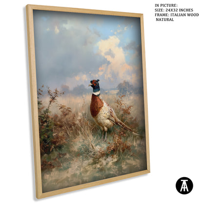 Artwork in Natural Wood Frame