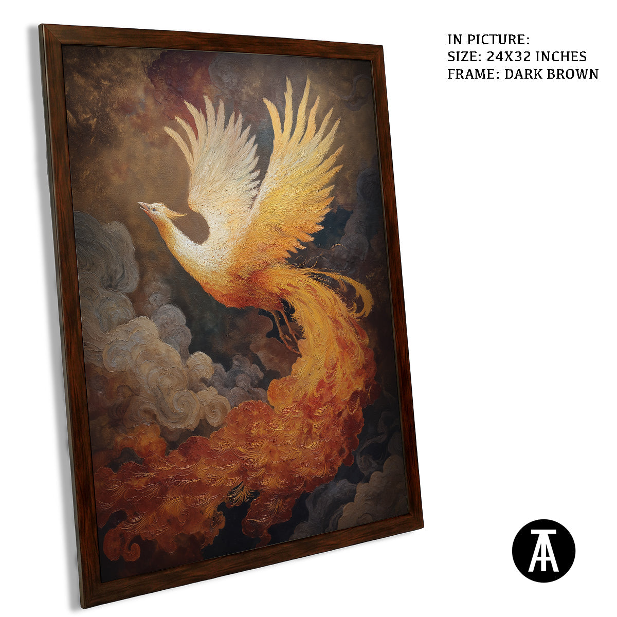 Artwork in Metal Champagne Gold Frame