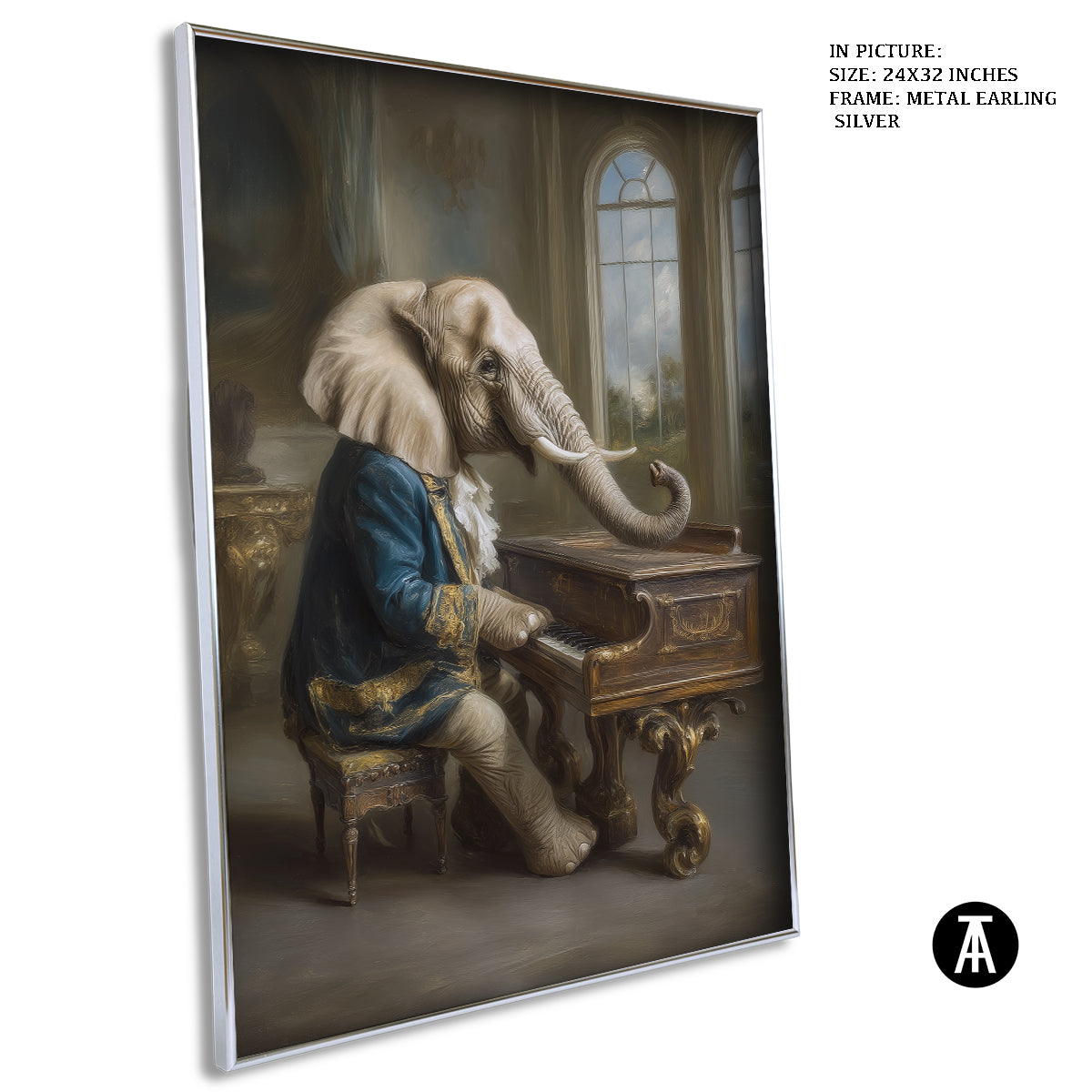 Artwork in Metal Earling Silver Frame