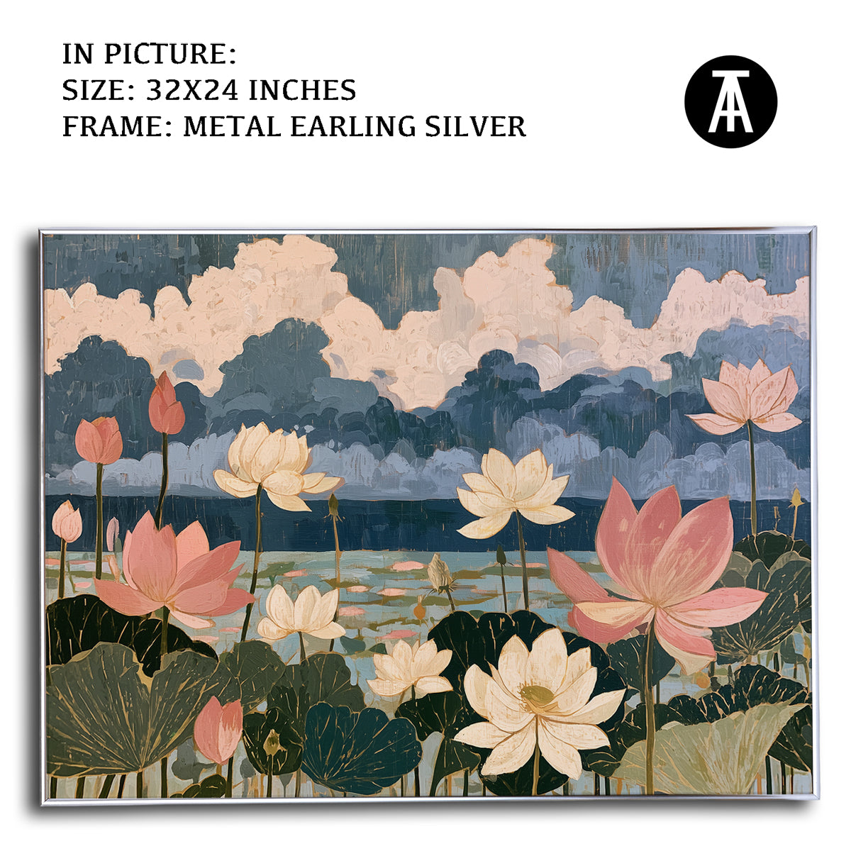 Artwork in Metal Earling Silver Frame