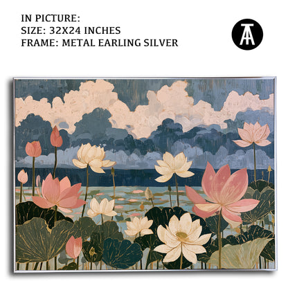 Artwork in Metal Earling Silver Frame