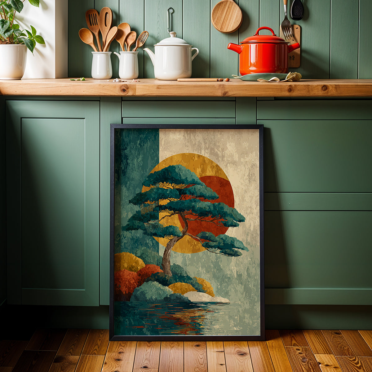 Japanese Artwork in a Lifestyle Setting