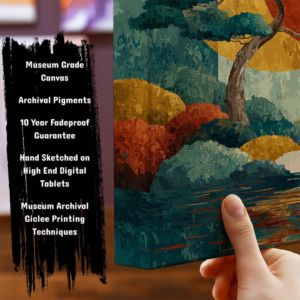 Information about Japanese Canvas Art Print