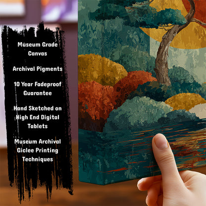 Information about Japanese Canvas Art Print