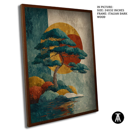 Sample Artwork in Italian Wood Framing Dark