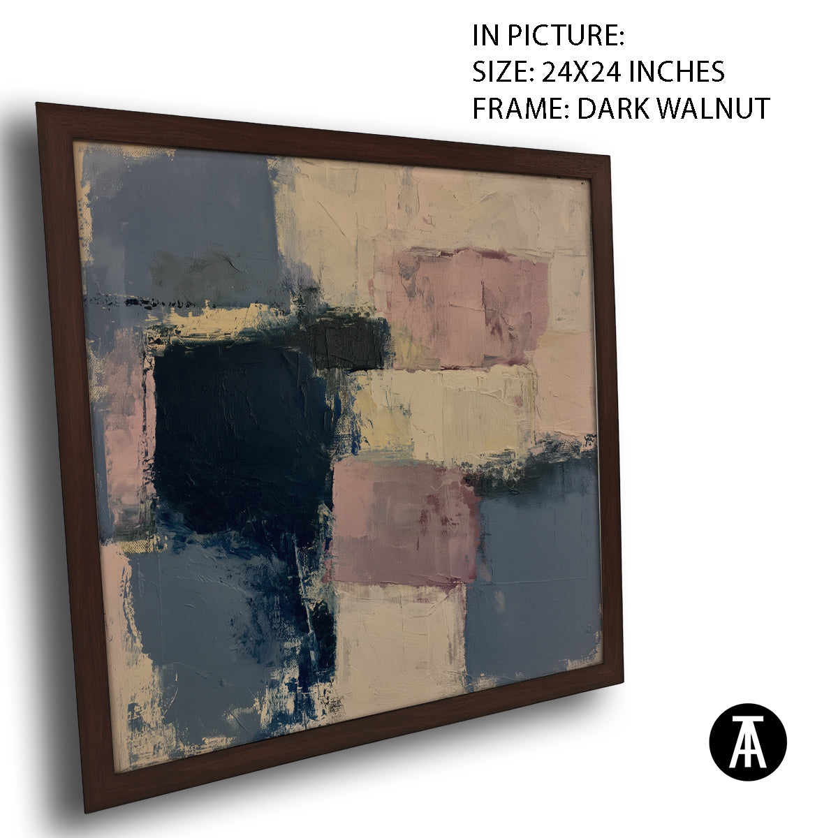 Artwork in Dark Walnut Frame