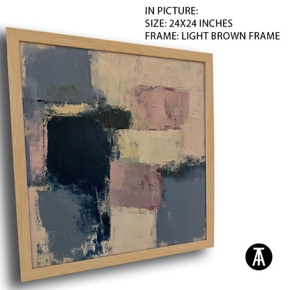 Artwork in Light Brown Frame