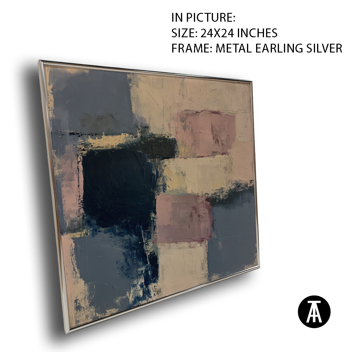 Artwork in Metal Earling Silver Frame