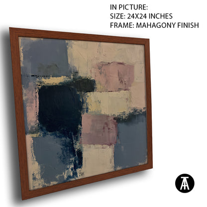 Artwork in Mahogany Finish Frame
