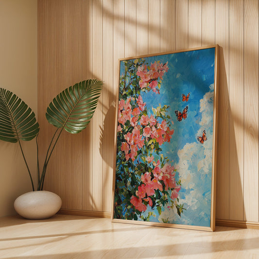 Floral Painting in a Lifestyle Setting