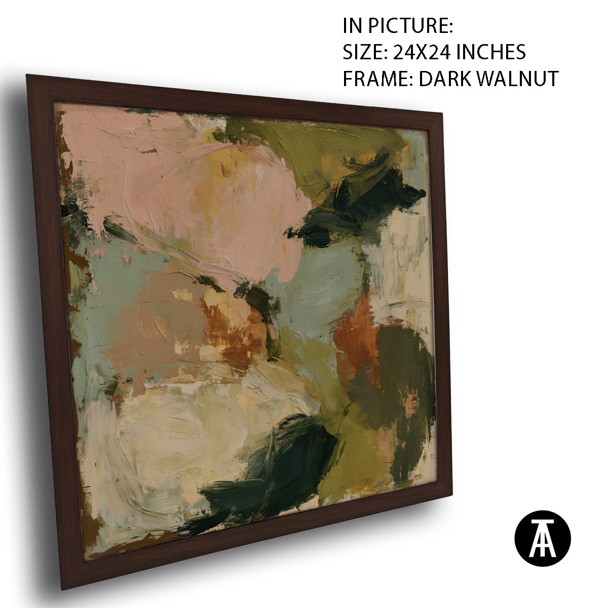 Artwork in Dark Walnut Frame