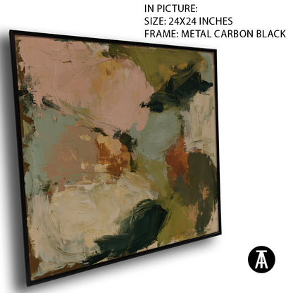 Artwork in Carbon Black Metal Frame