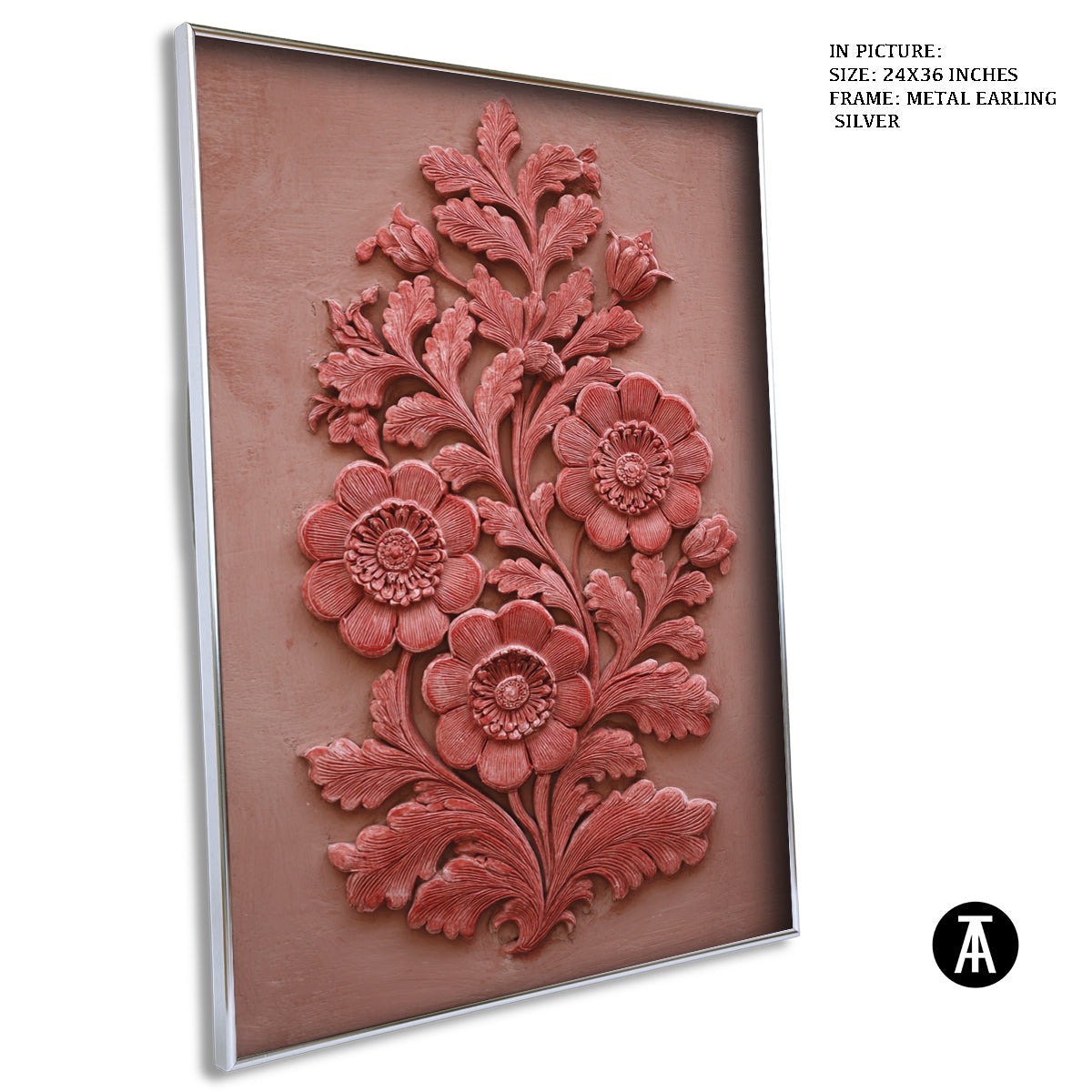 Artwork in Metal Earling Silver Frame