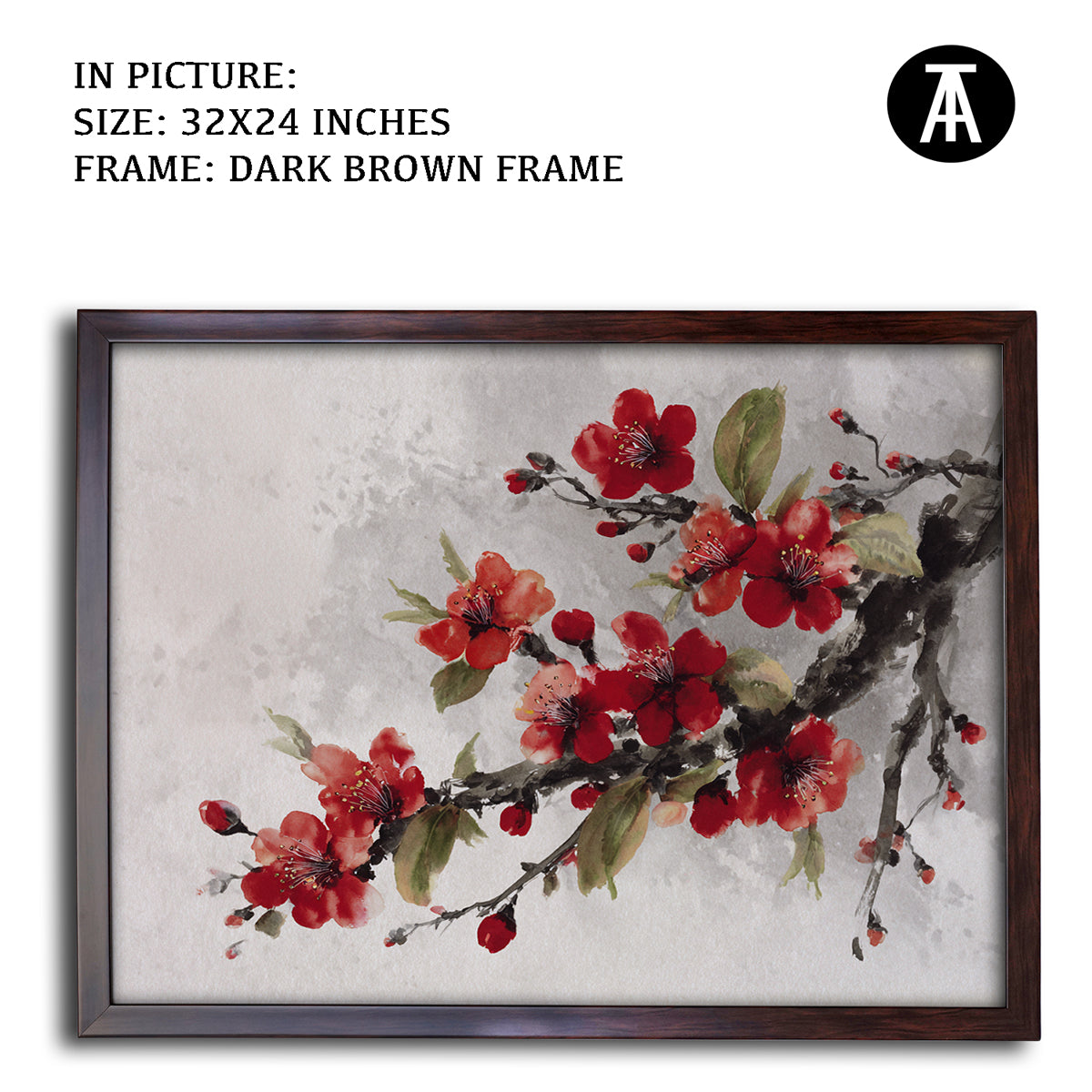 Artwork in Metal Champagne Gold Frame