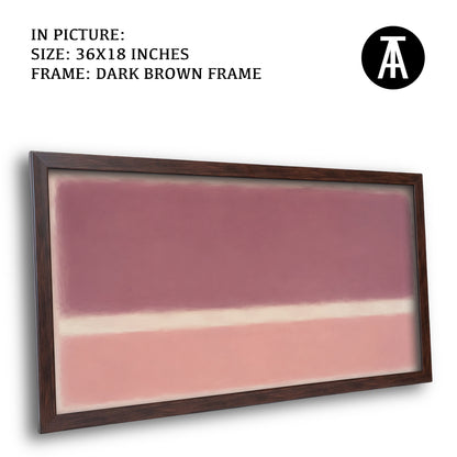 Artwork in Dark Brown Frame