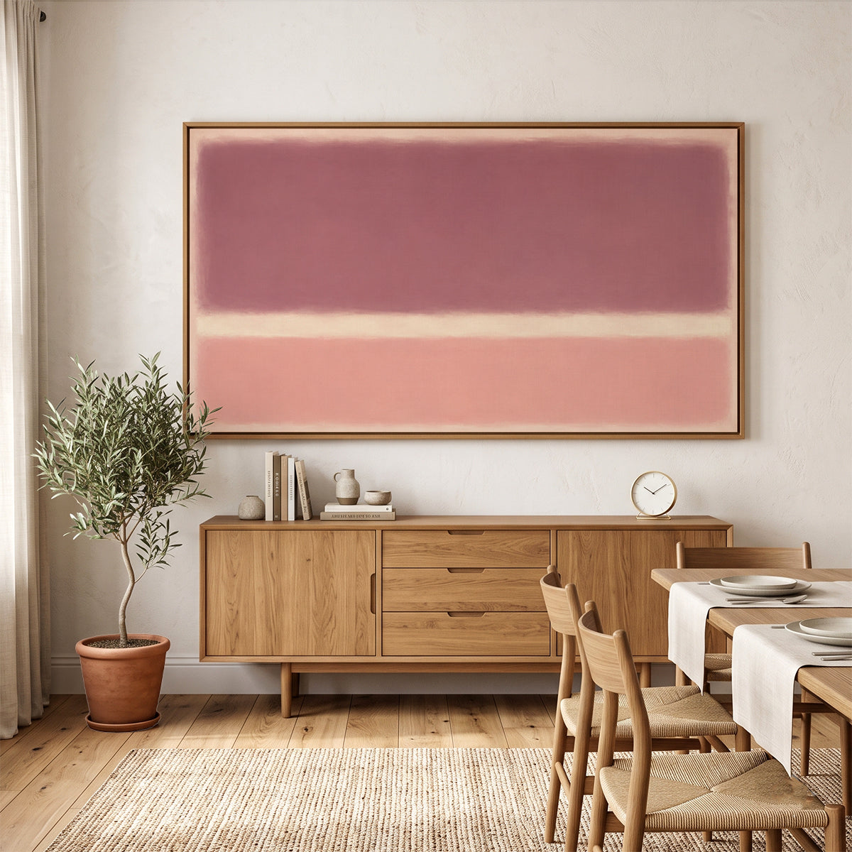 Abstract Painting in a Lifestyle Setting