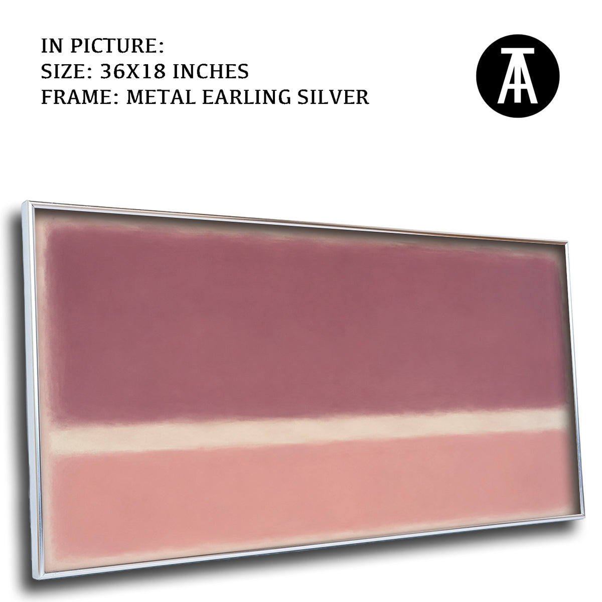 Artwork in Metal Earling Silver Frame
