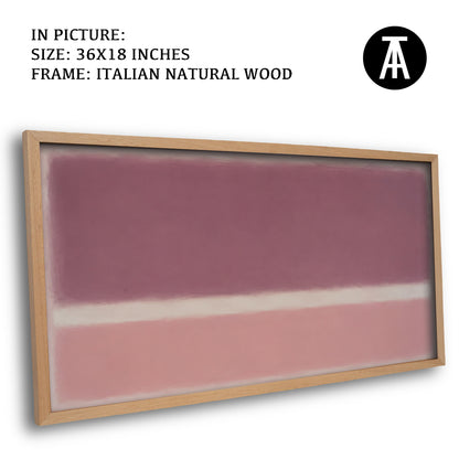 Artwork in Natural Wood Frame