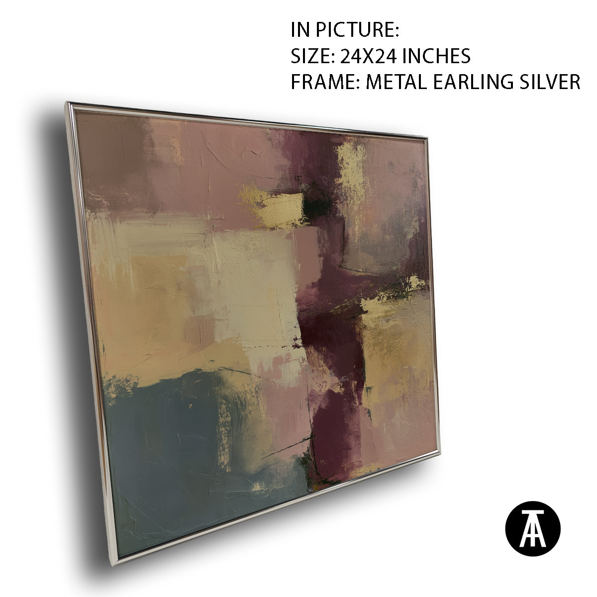 Artwork in Metal Earling Silver Frame
