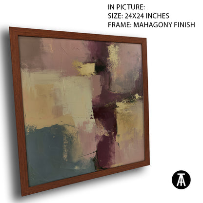 Artwork in Mahogany Finish Frame