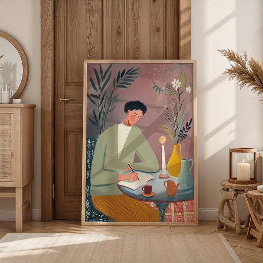 Painting in a Lifestyle Setting